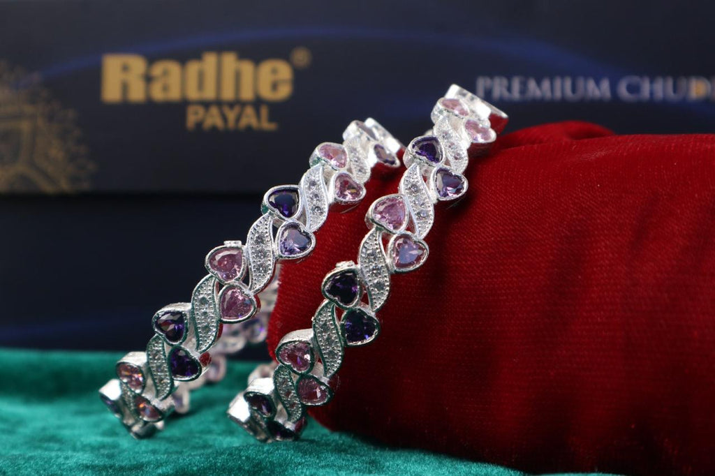 Classic Premium CZ Stone Bangles | Jwelisha