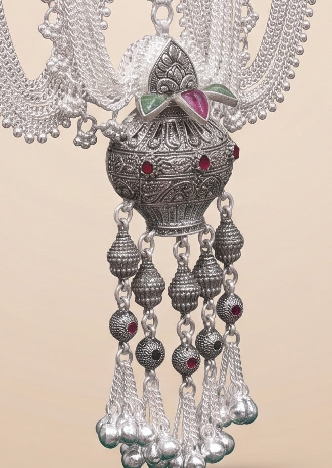 Traditional Designer Kandora | Silver Plated Ethnic Jewellery for Women