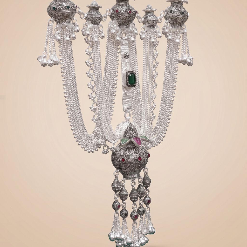 Traditional Designer Kandora | Silver Plated Ethnic Jewellery for Women
