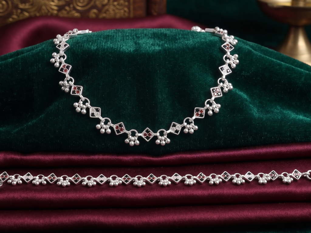 Royal Style German Silver Payal with Long Lasting Shine & Premium Craftsmanship