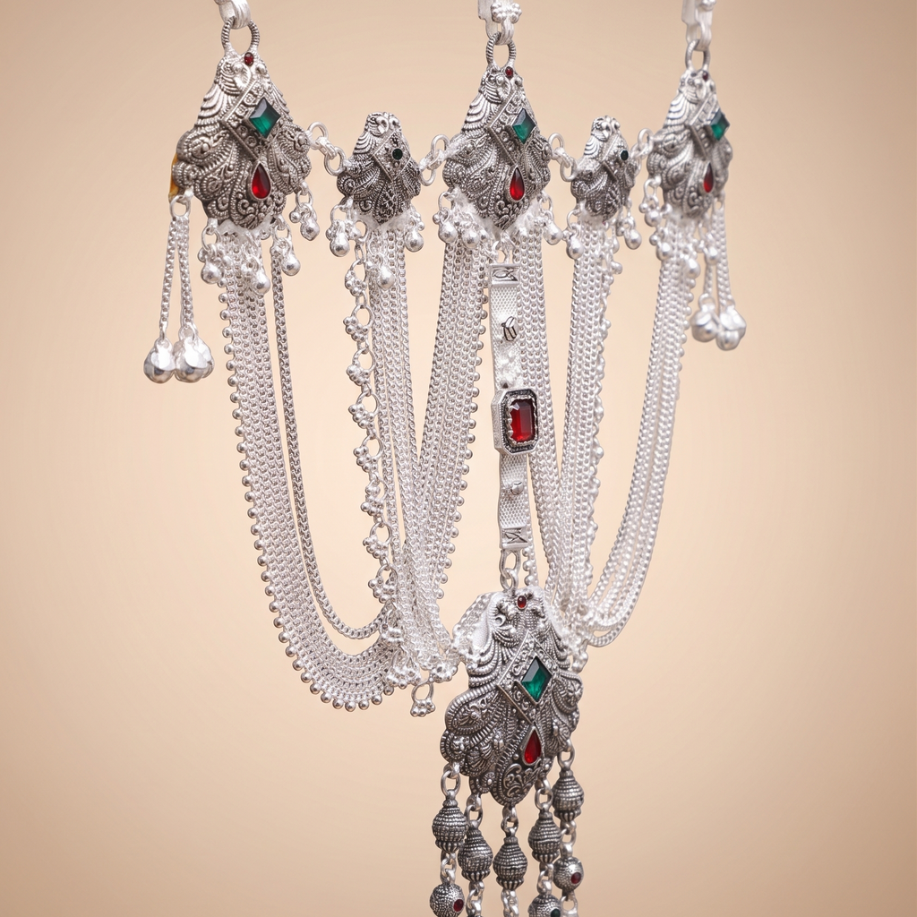 traditional Designer Kandora | Silver Plated Ethnic Jewellery for Women