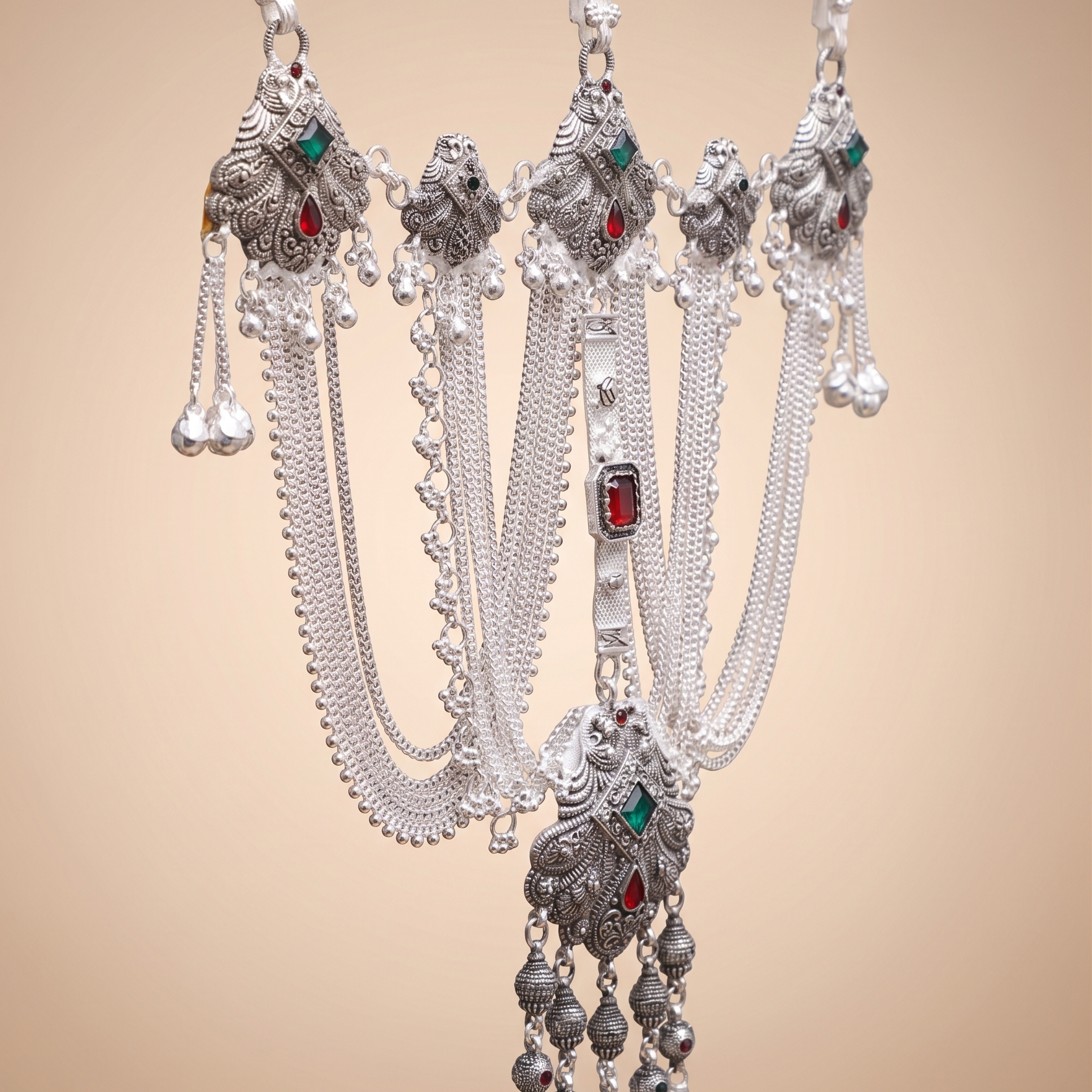 traditional Designer Kandora | Silver Plated Ethnic Jewellery for Women