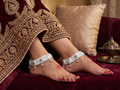 Vintage Boho Meenakari Anklets – Premium Silver-Plated Imitation Payal Set