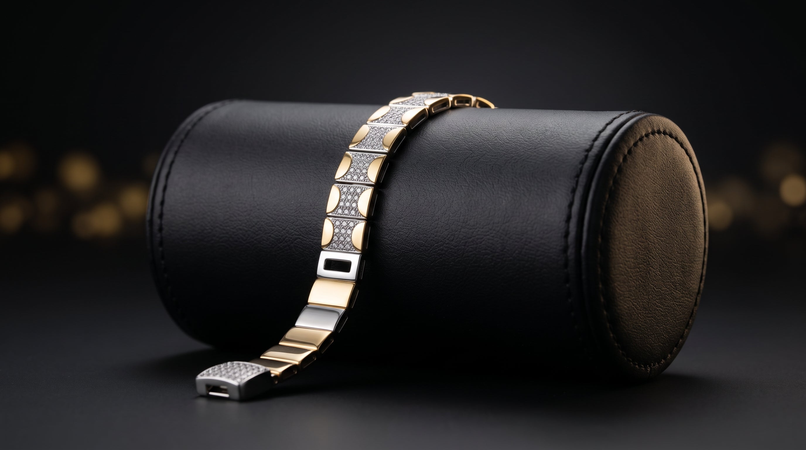 The Signature Two-Tone Link Bracelet — Handcrafted Men's Statement Piece