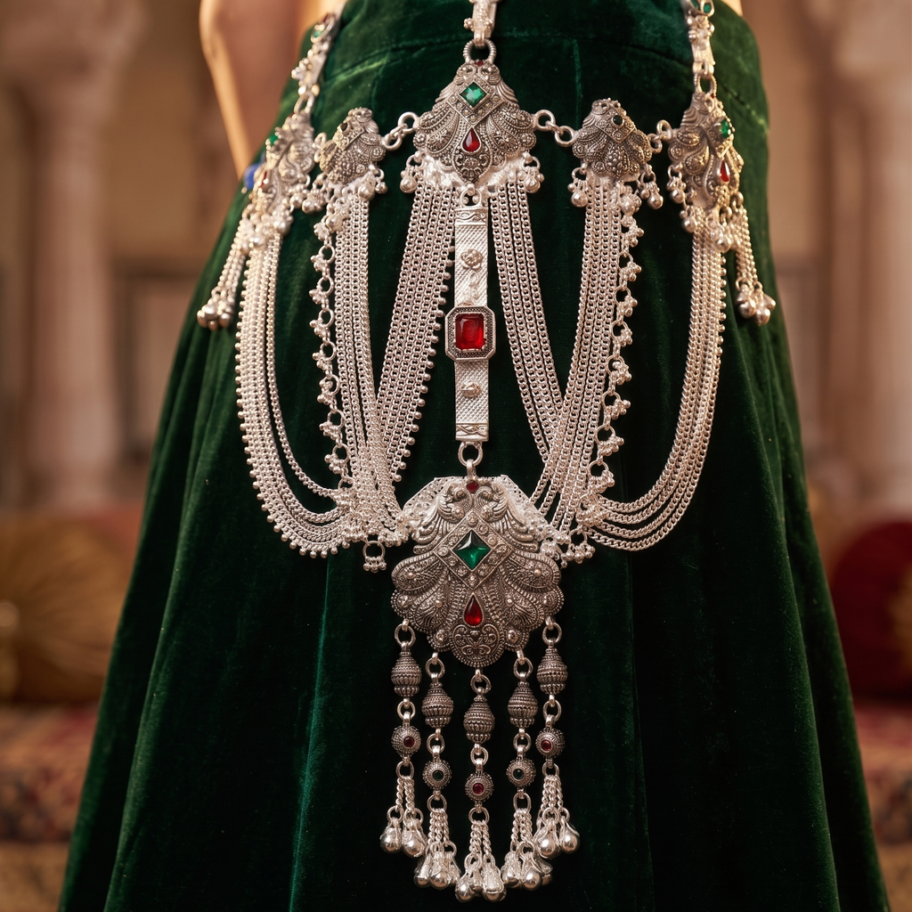 traditional Designer Kandora | Silver Plated Ethnic Jewellery for Women