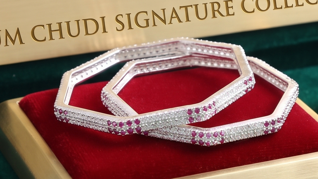 Designer German Silver Bangles for Women – Elegant Silver Plated Jewellery