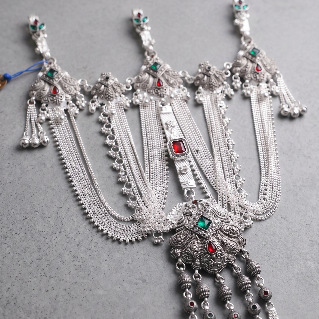 traditional Designer Kandora | Silver Plated Ethnic Jewellery for Women