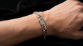 The Signature Two-Tone Link Bracelet — Handcrafted Men's Statement Piece