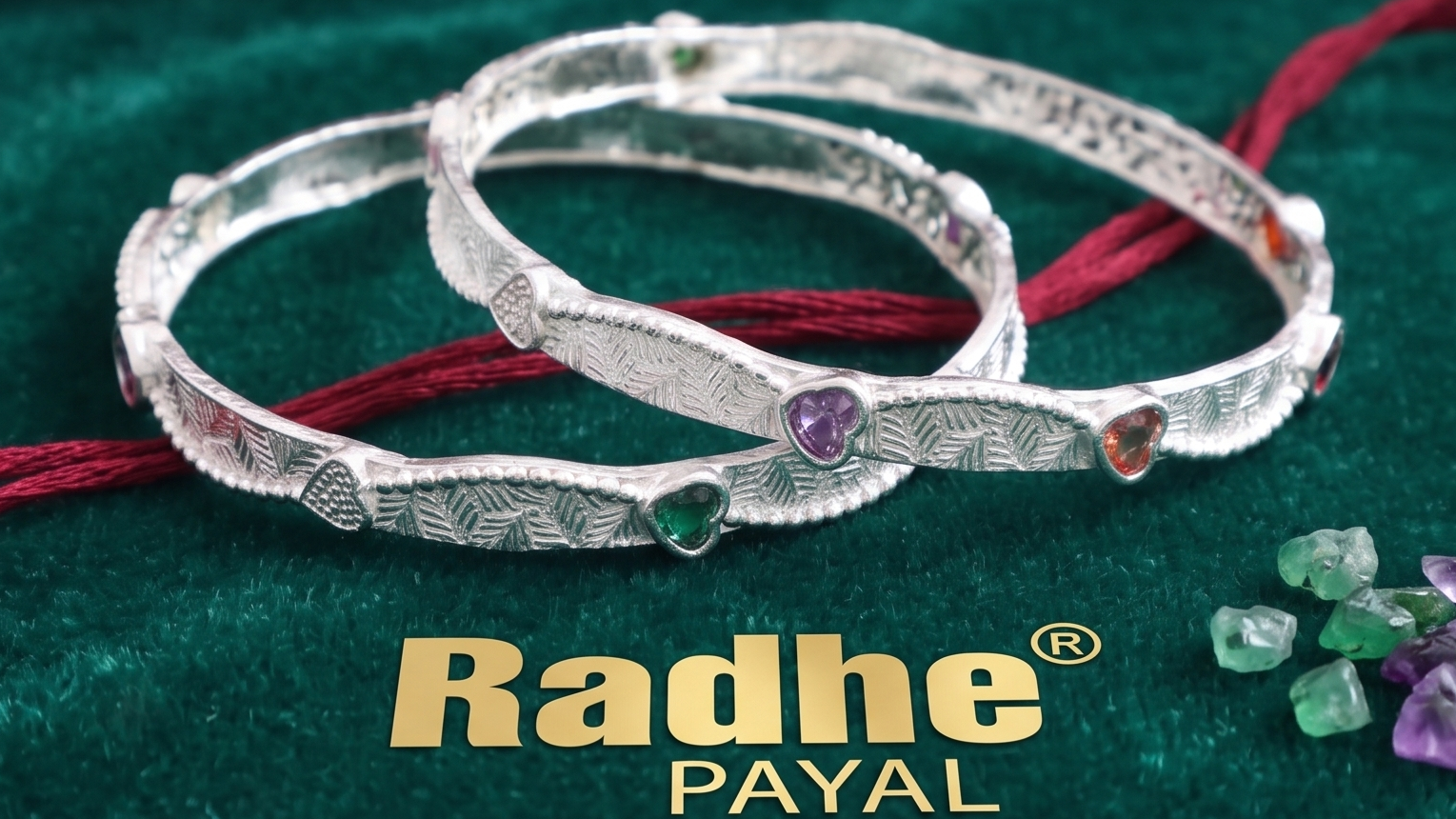 Designer German Silver Bangles for Women – Elegant Silver Plated Jewellery