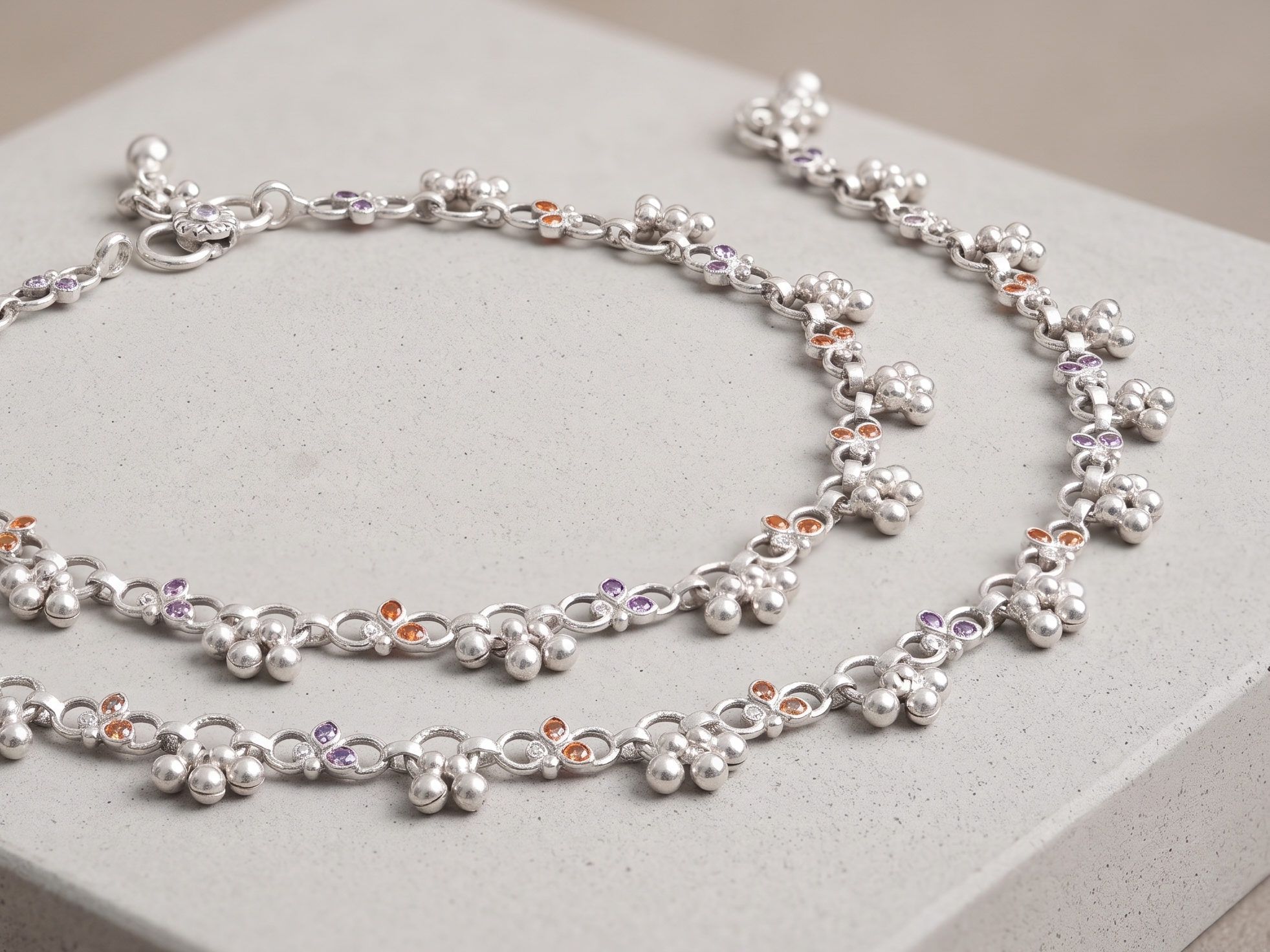 Royal Style German Silver Payal with Long Lasting Shine & Premium Craftsmanship