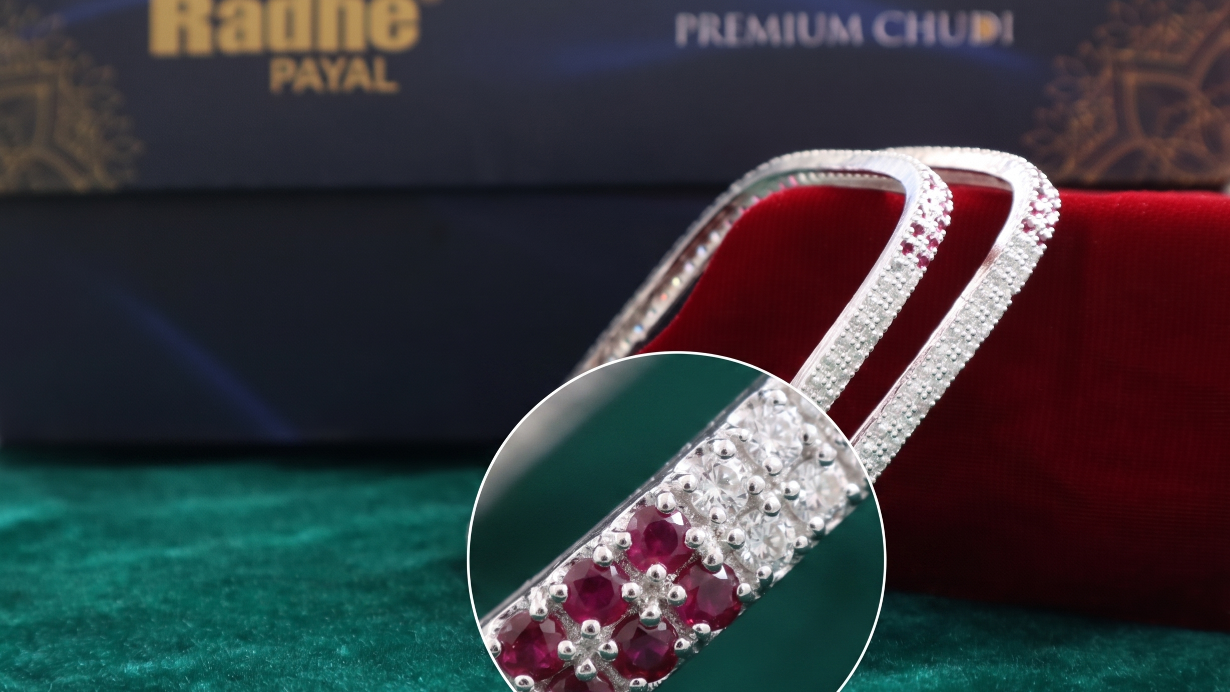 Designer German Silver Bangles for Women – Elegant Silver Plated Jewellery
