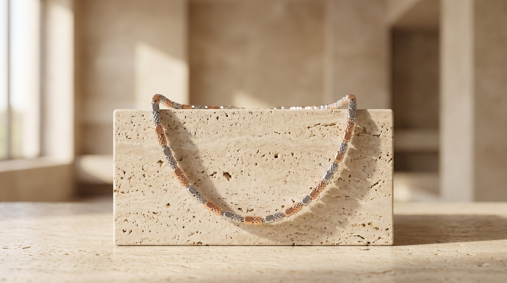 The Two-Tone Cuban Link Chain — Handcrafted Men's Statement
