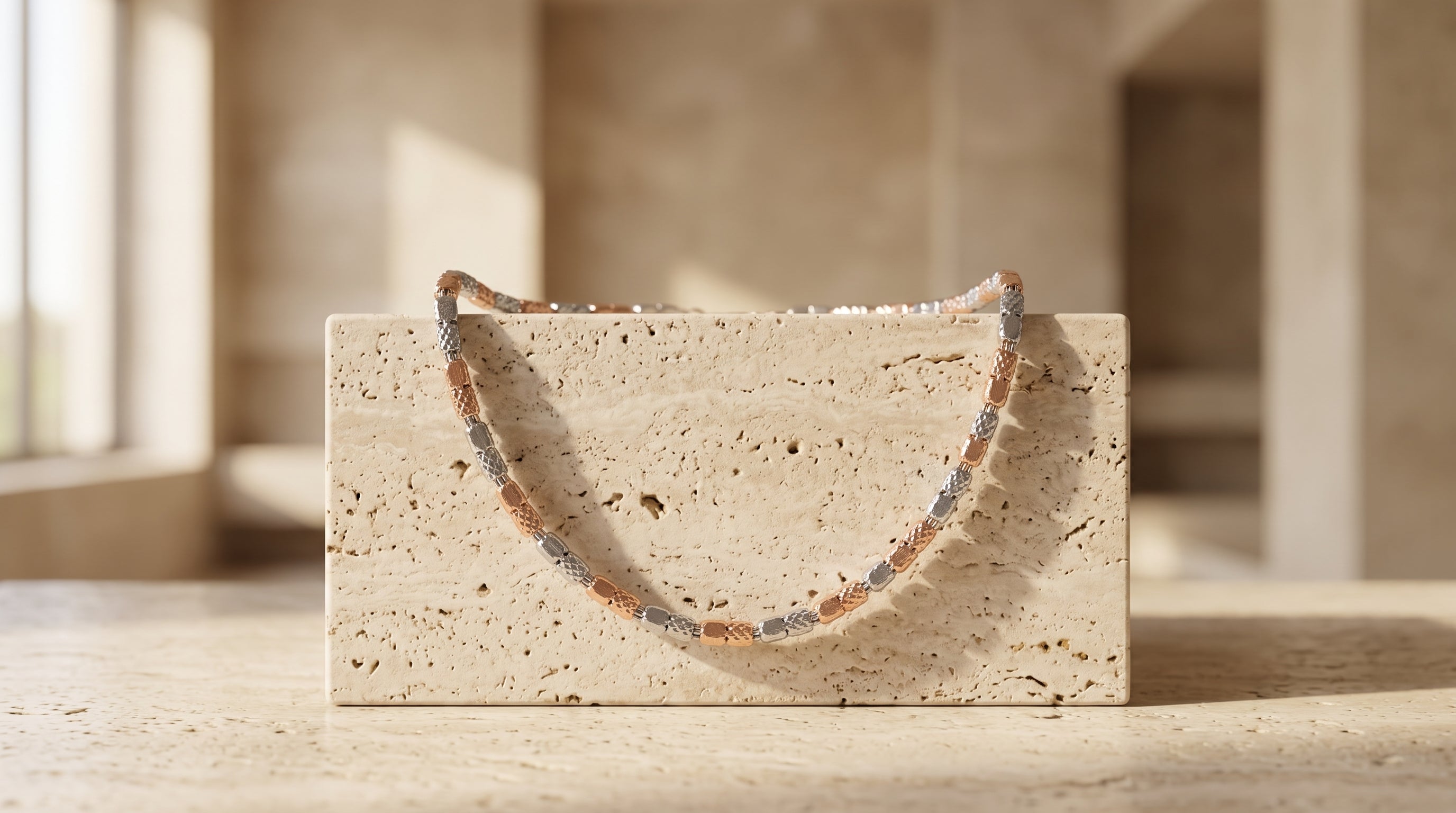 The Two-Tone Cuban Link Chain — Handcrafted Men's Statement