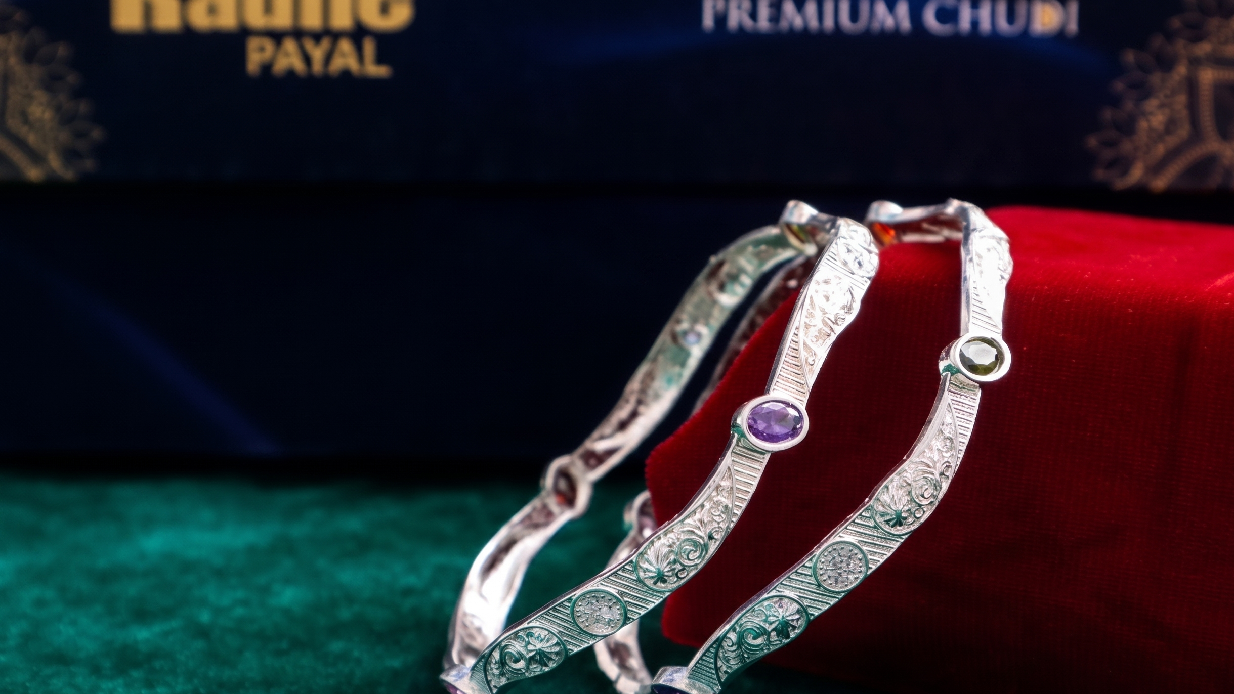 Designer German Silver Bangles for Women – Elegant Silver Plated Jewellery