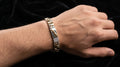 The Signature Two-Tone Link Bracelet — Handcrafted Men's Statement Piece