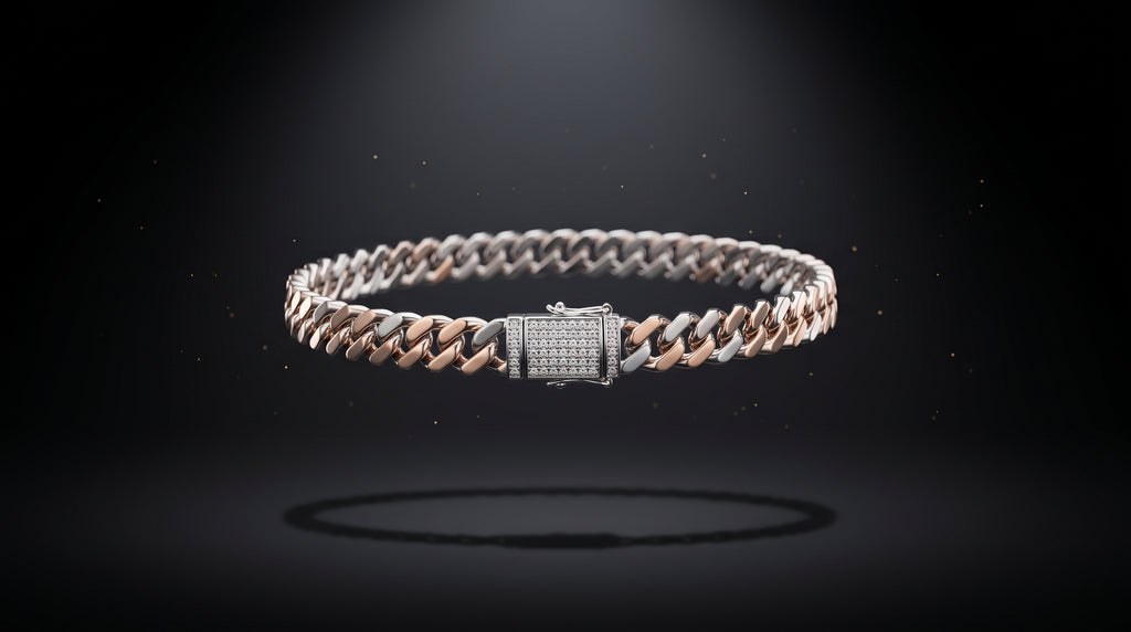 The Signature Two-Tone Link Bracelet — Handcrafted Men's Statement Piece