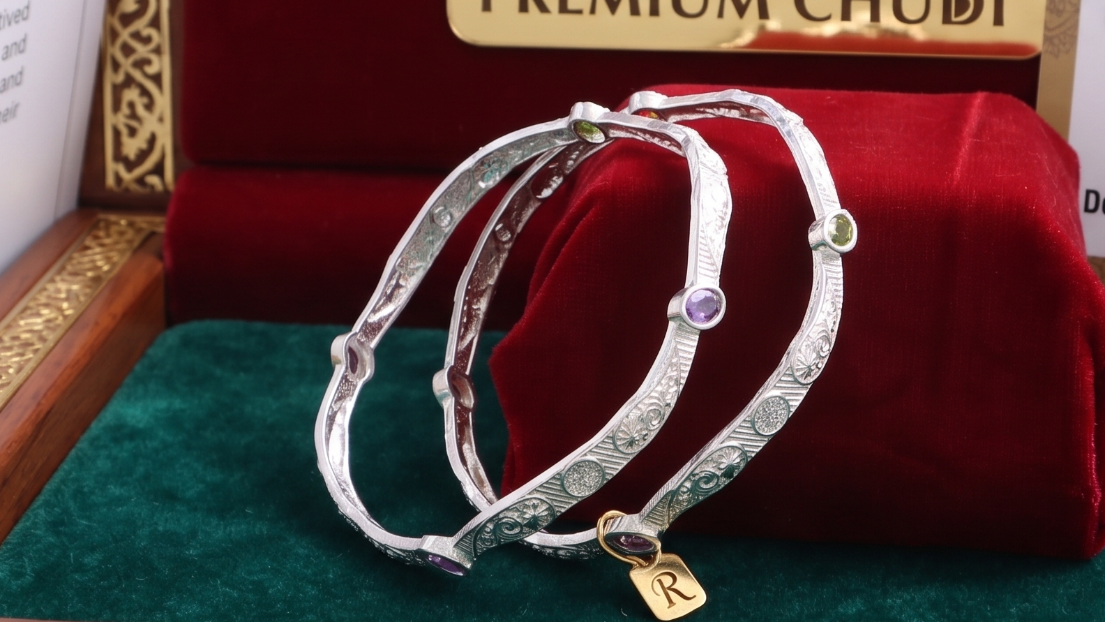 Designer German Silver Bangles for Women – Elegant Silver Plated Jewellery