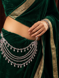 SP Kandora German Silver Traditional Necklace | 0 Touch Silver Plated Jewellery for Women