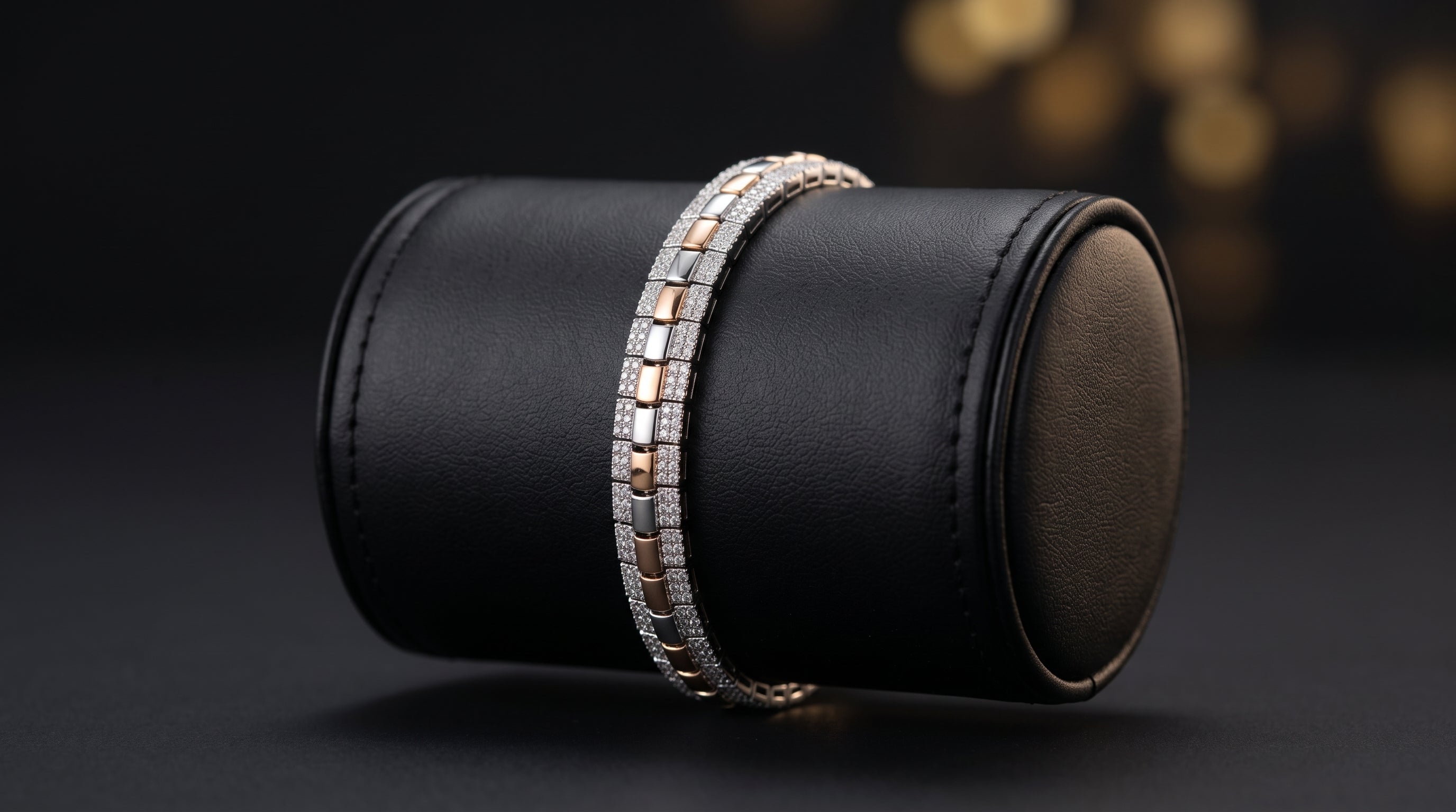 The Signature Two-Tone Link Bracelet — Handcrafted Men's Statement Piece