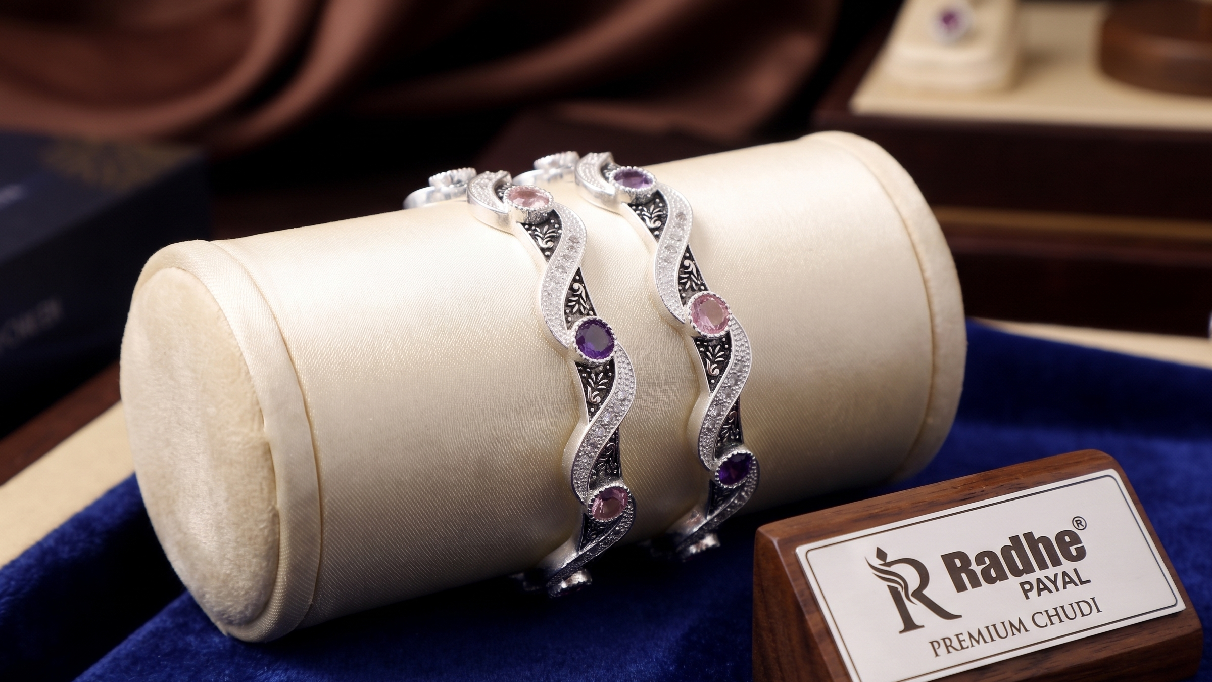 Designer German Silver Bangles for Women – Elegant Silver Plated Jewellery