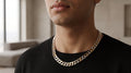 The Two-Tone Cuban Link Chain — Handcrafted Men's Statement