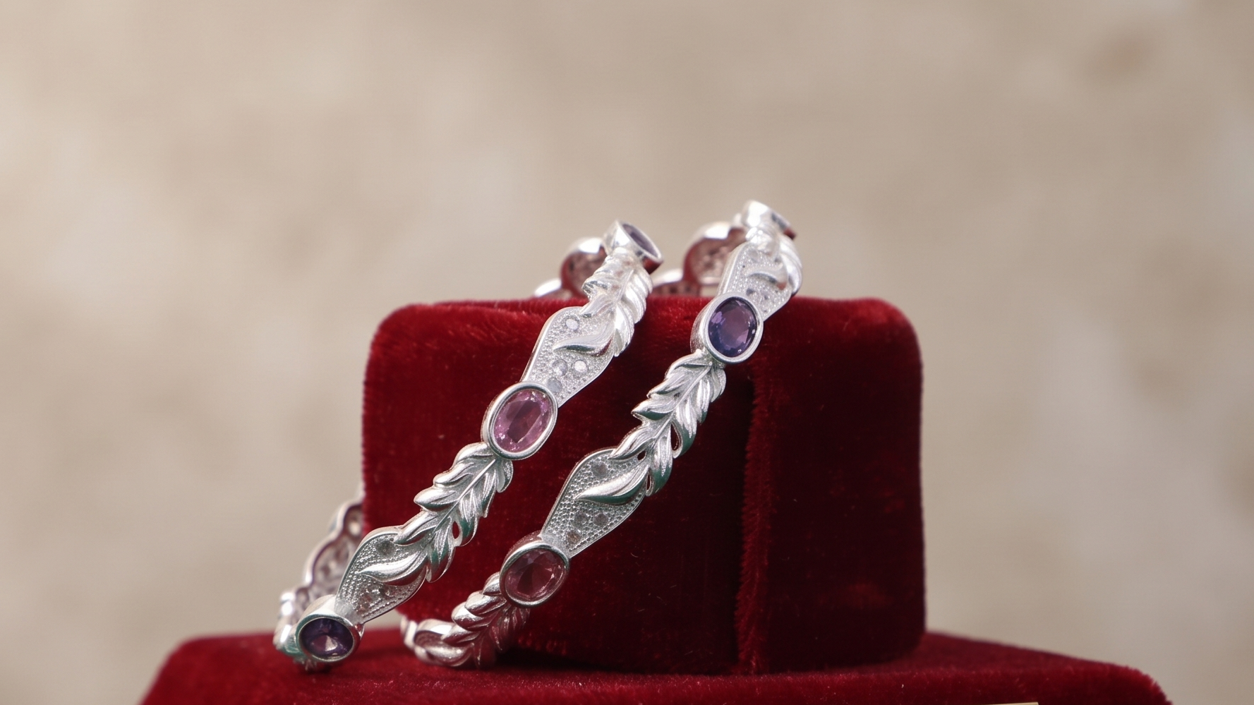Designer German Silver Bangles for Women – Elegant Silver Plated Jewellery