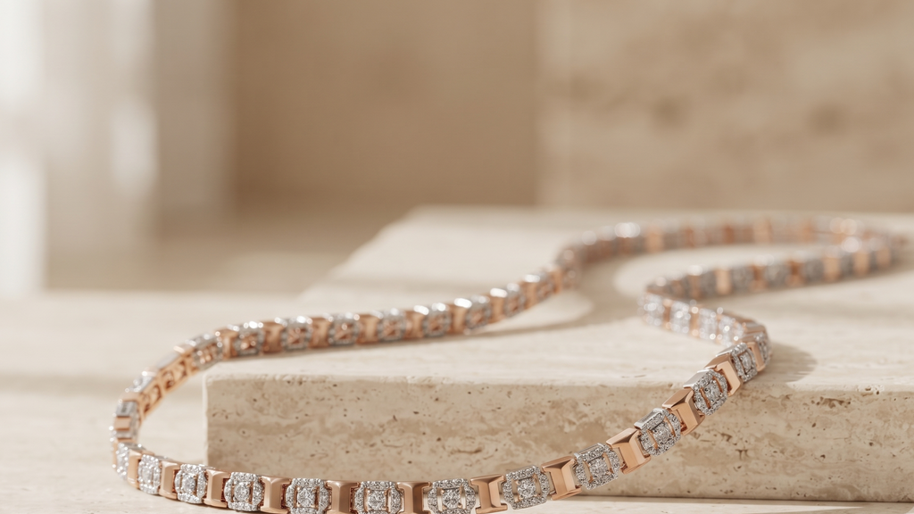The Two-Tone Cuban Link Chain — Handcrafted Men's Statement
