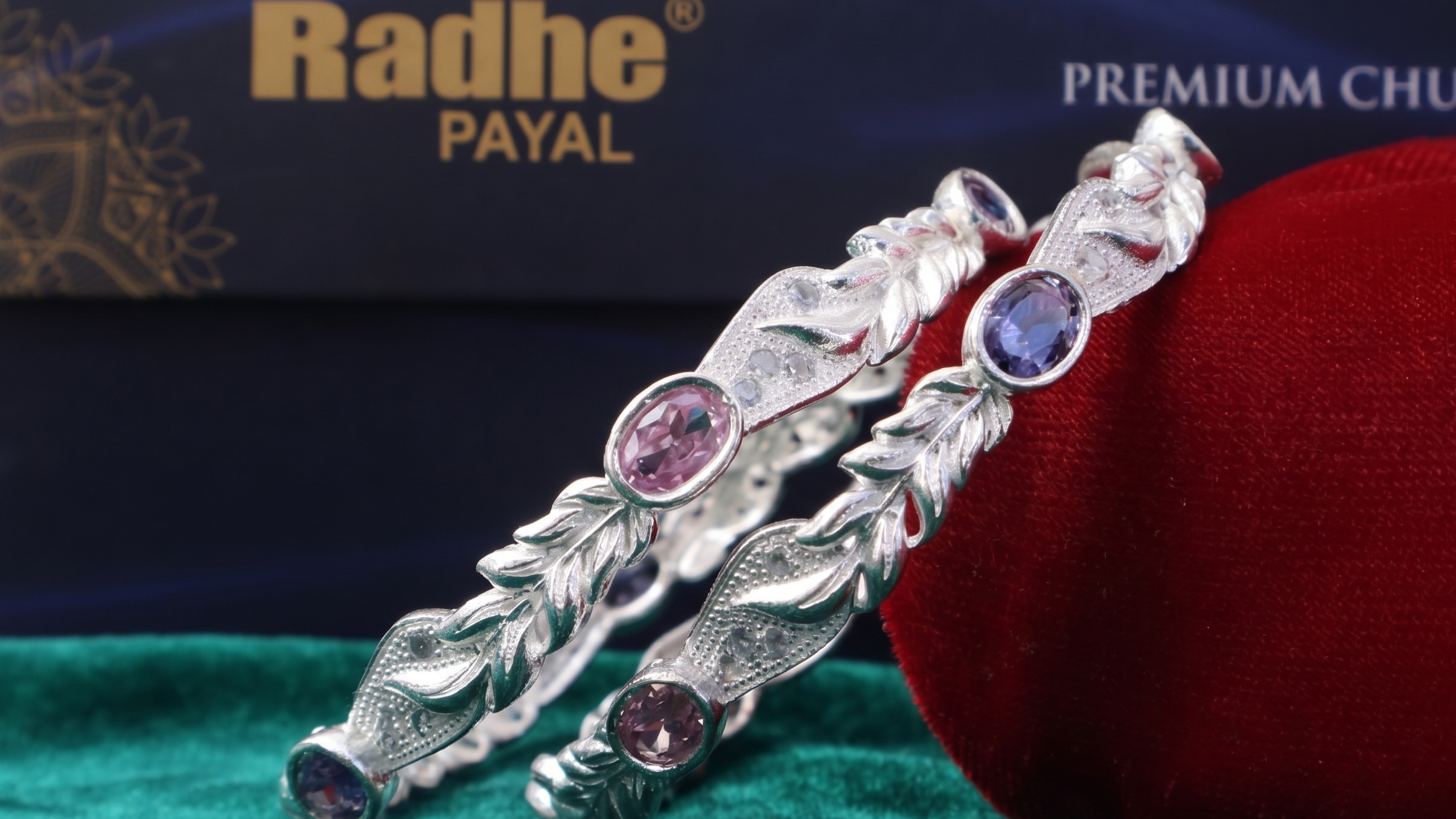 Designer German Silver Bangles for Women – Elegant Silver Plated Jewellery