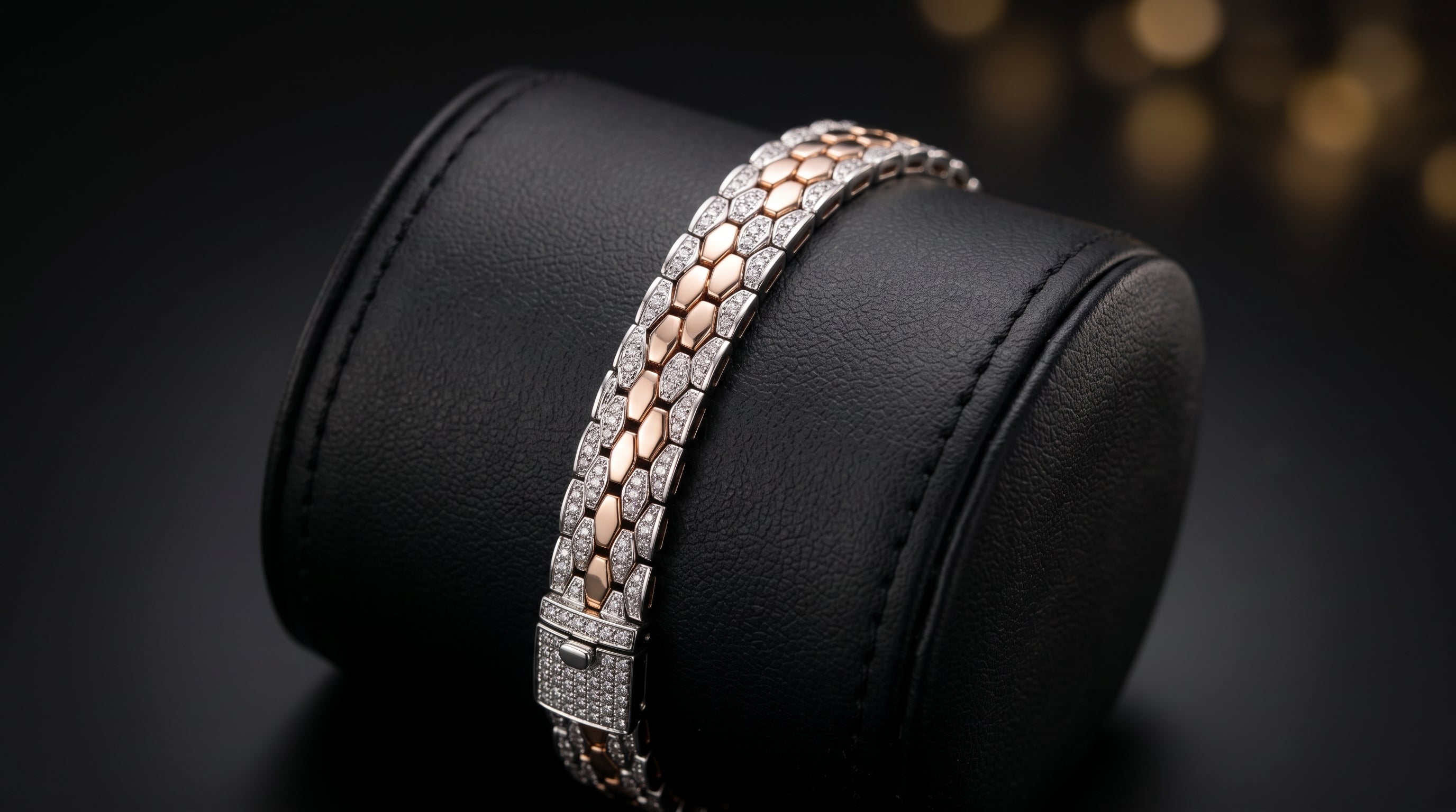 The Signature Two-Tone Link Bracelet — Handcrafted Men's Statement Piece