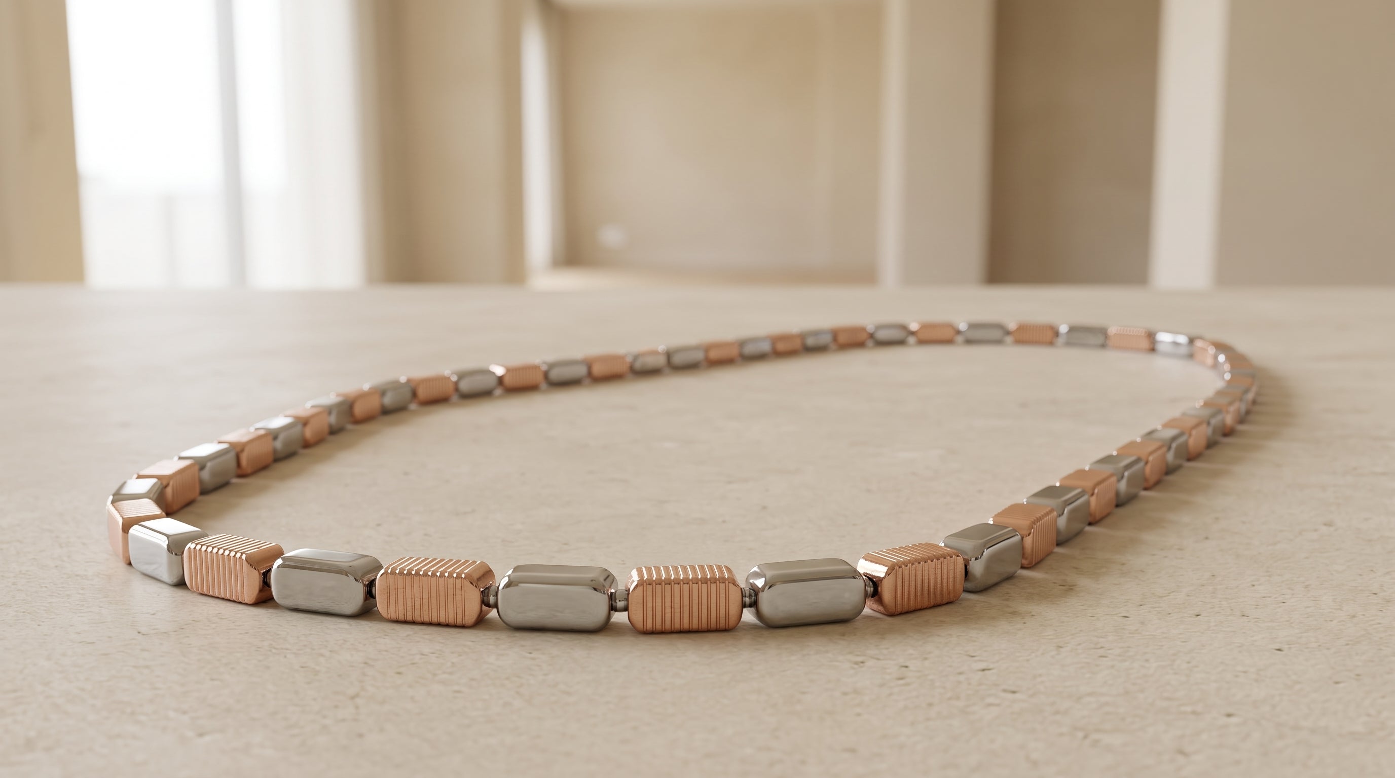 The Two-Tone Cuban Link Chain — Handcrafted Men's Statement
