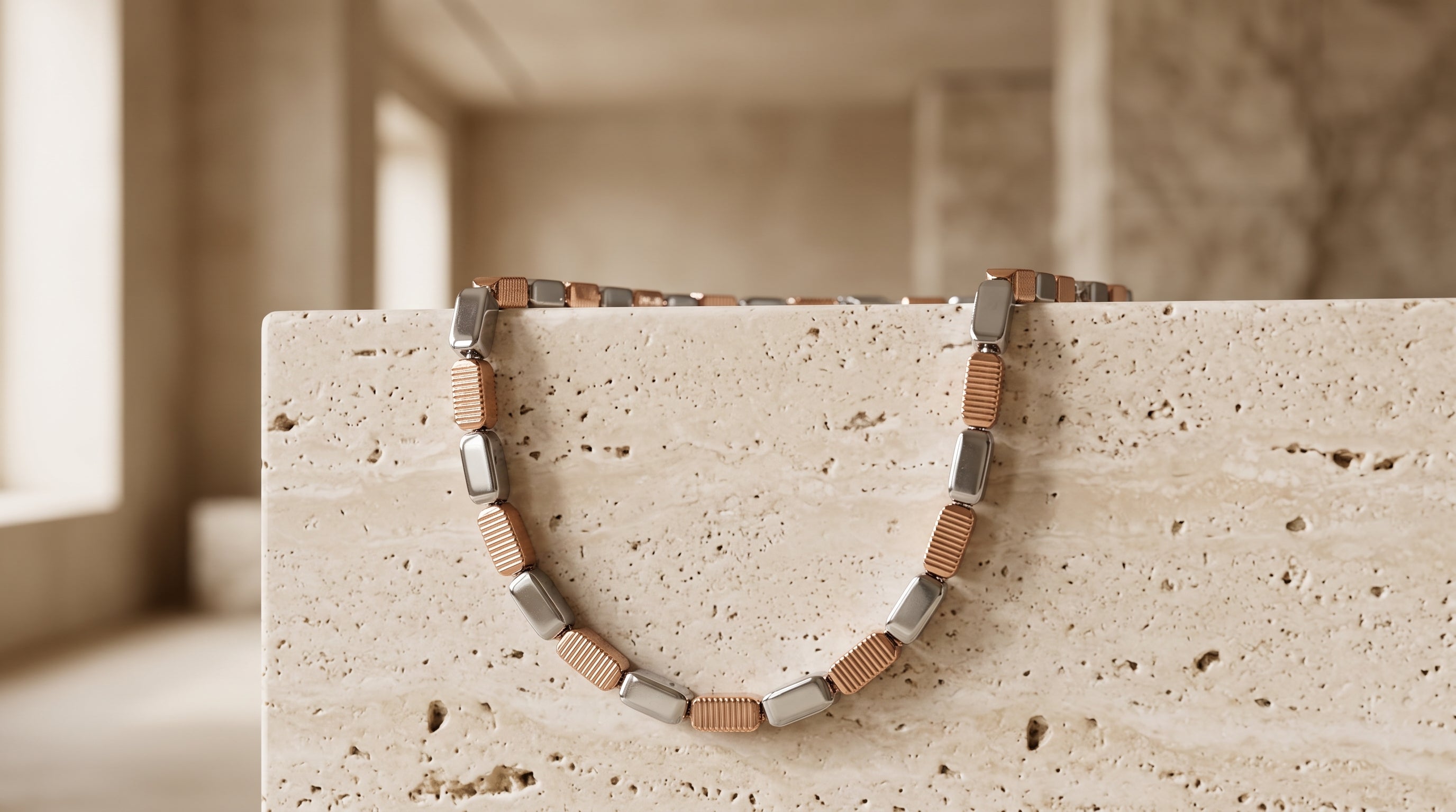 The Two-Tone Cuban Link Chain — Handcrafted Men's Statement