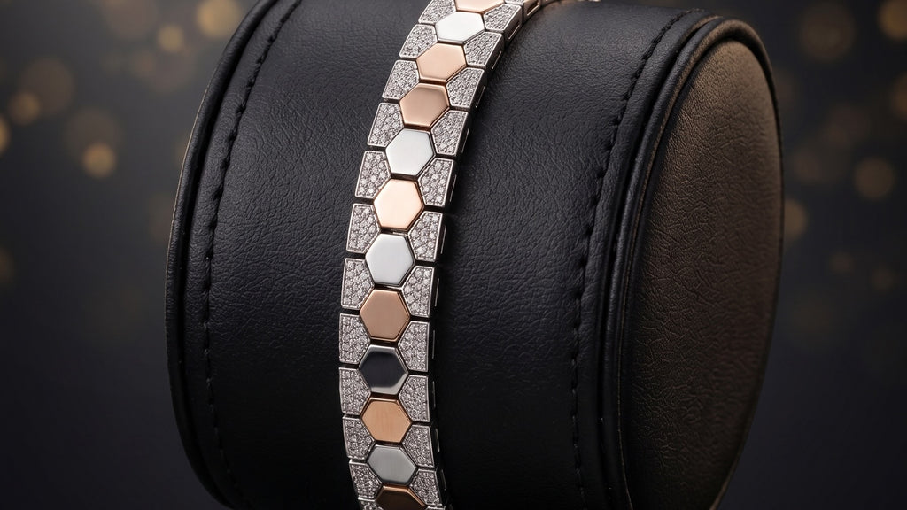 The Signature Two-Tone Link Bracelet — Handcrafted Men's Statement Piece