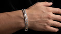 The Signature Two-Tone Link Bracelet — Handcrafted Men's Statement Piece