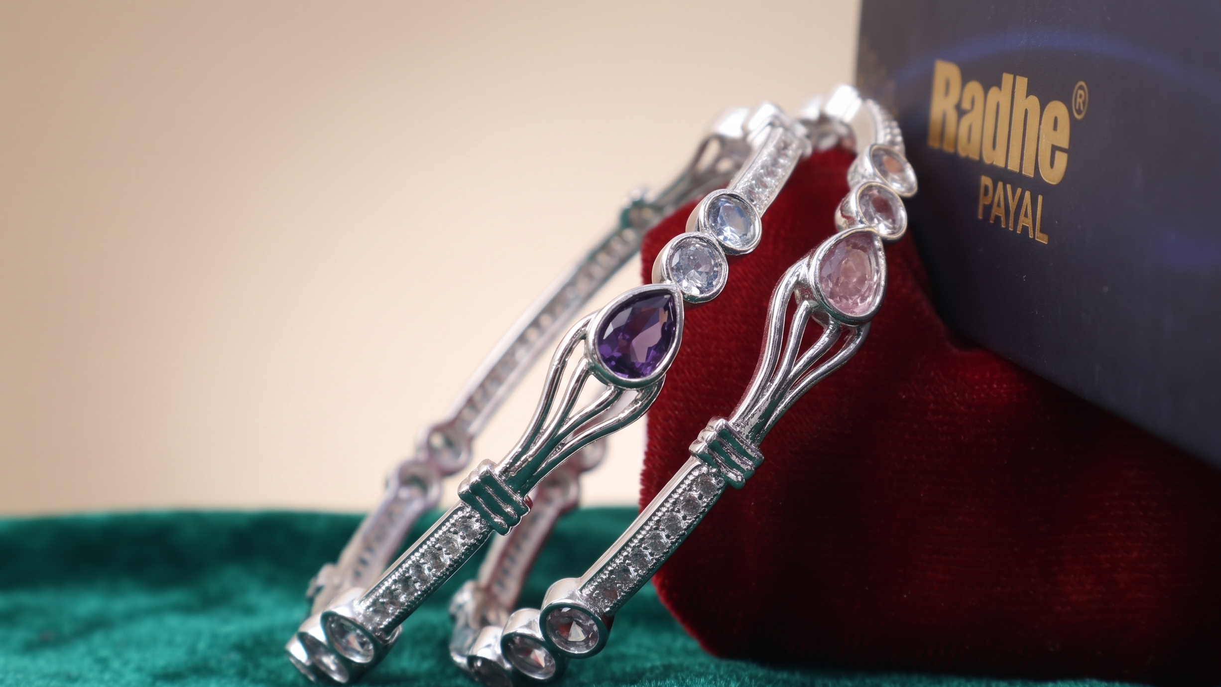 Classic Premium CZ Stone Bangles | Jwelisha