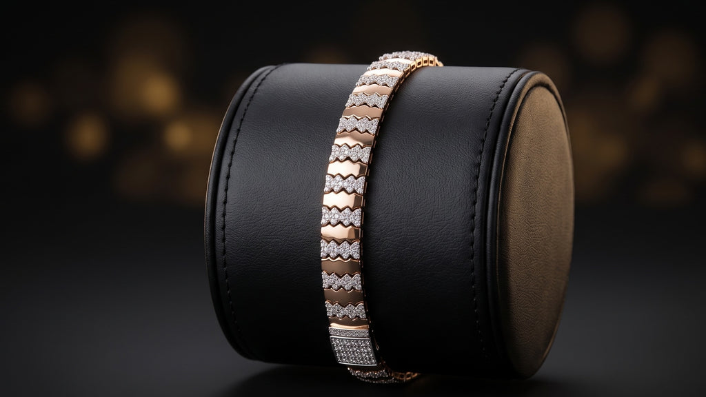 The Signature Two-Tone Link Bracelet — Handcrafted Men's Statement Piece