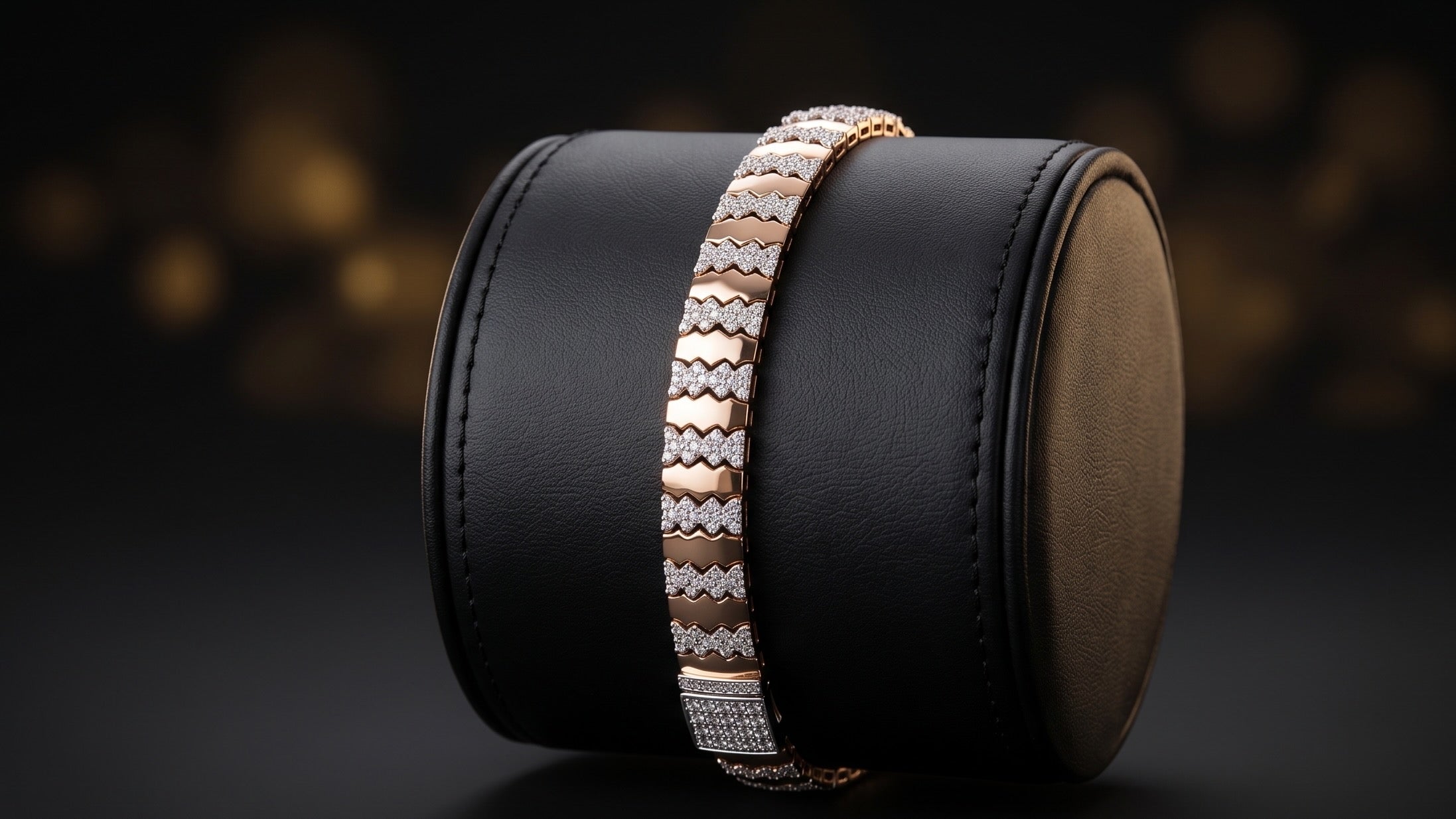 The Signature Two-Tone Link Bracelet — Handcrafted Men's Statement Piece