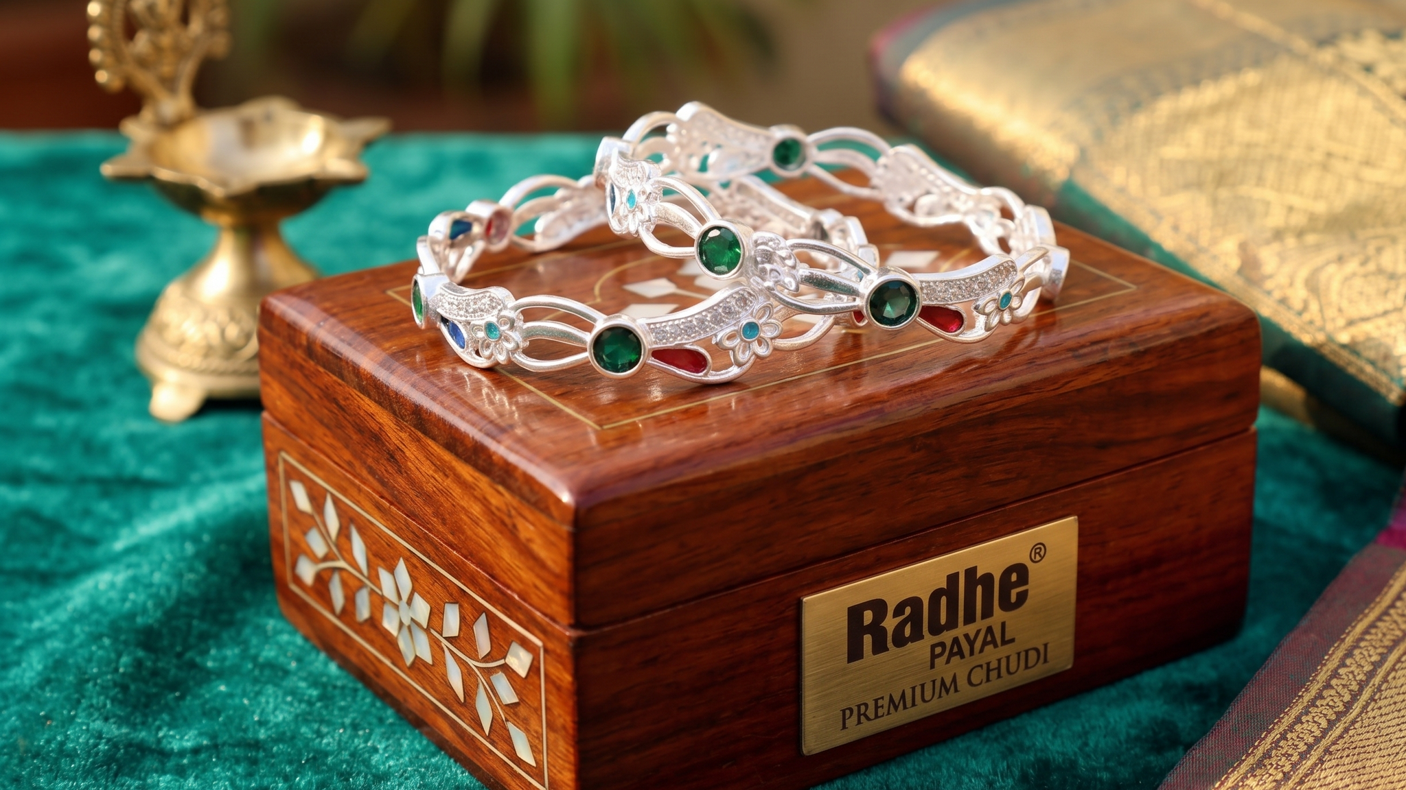 Classic Premium CZ Stone Bangles | Jwelisha