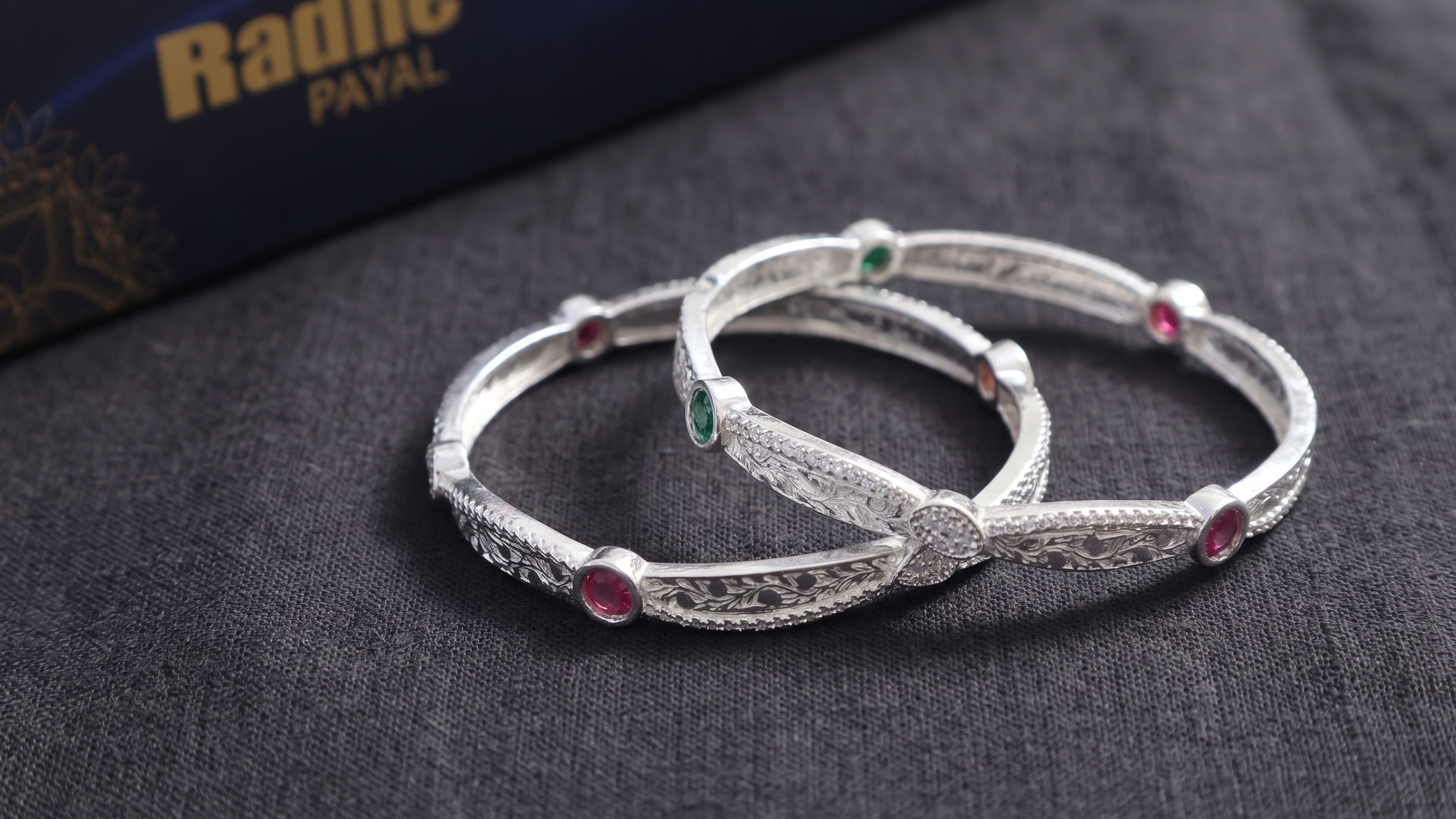 Classic Premium CZ Stone Bangles | Jwelisha