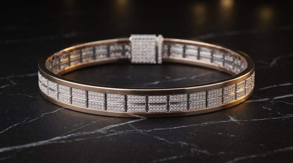 The Signature Two-Tone Link Bracelet — Handcrafted Men's Statement Piece