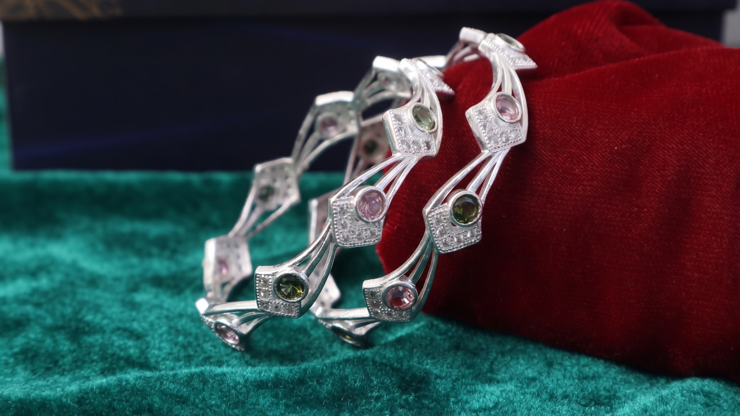 Classic Premium CZ Stone Bangles | Jwelisha