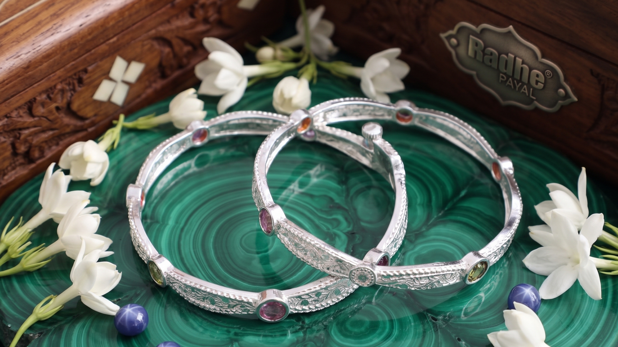 Classic Premium CZ Stone Bangles | Jwelisha