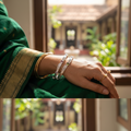 Classic Premium CZ Stone Bangles | Jwelisha