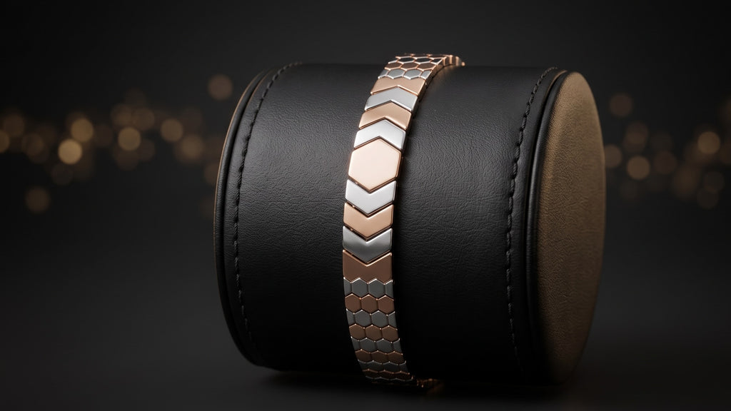 The Signature Two-Tone Link Bracelet — Handcrafted Men's Statement Piece