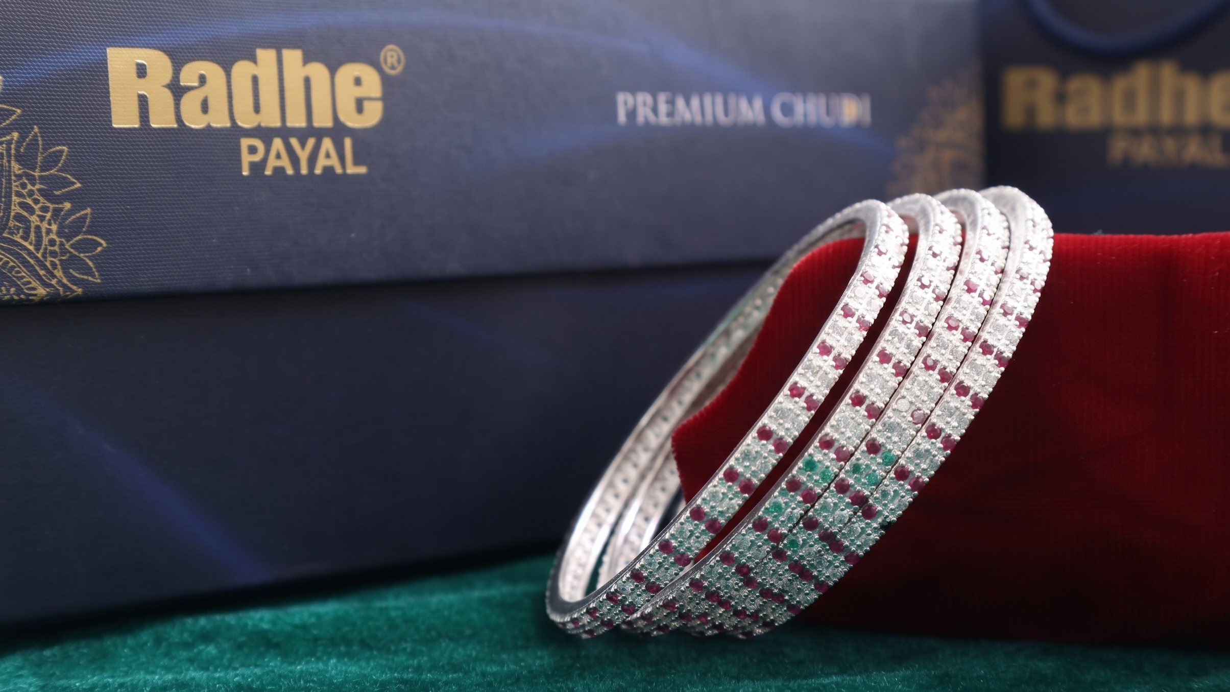 Classic Premium CZ Stone Bangles | Jwelisha