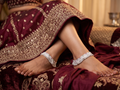 Ornate Bridal Silver Payal Set – Heavy Traditional Indian Anklets with Ghungroo Fringe