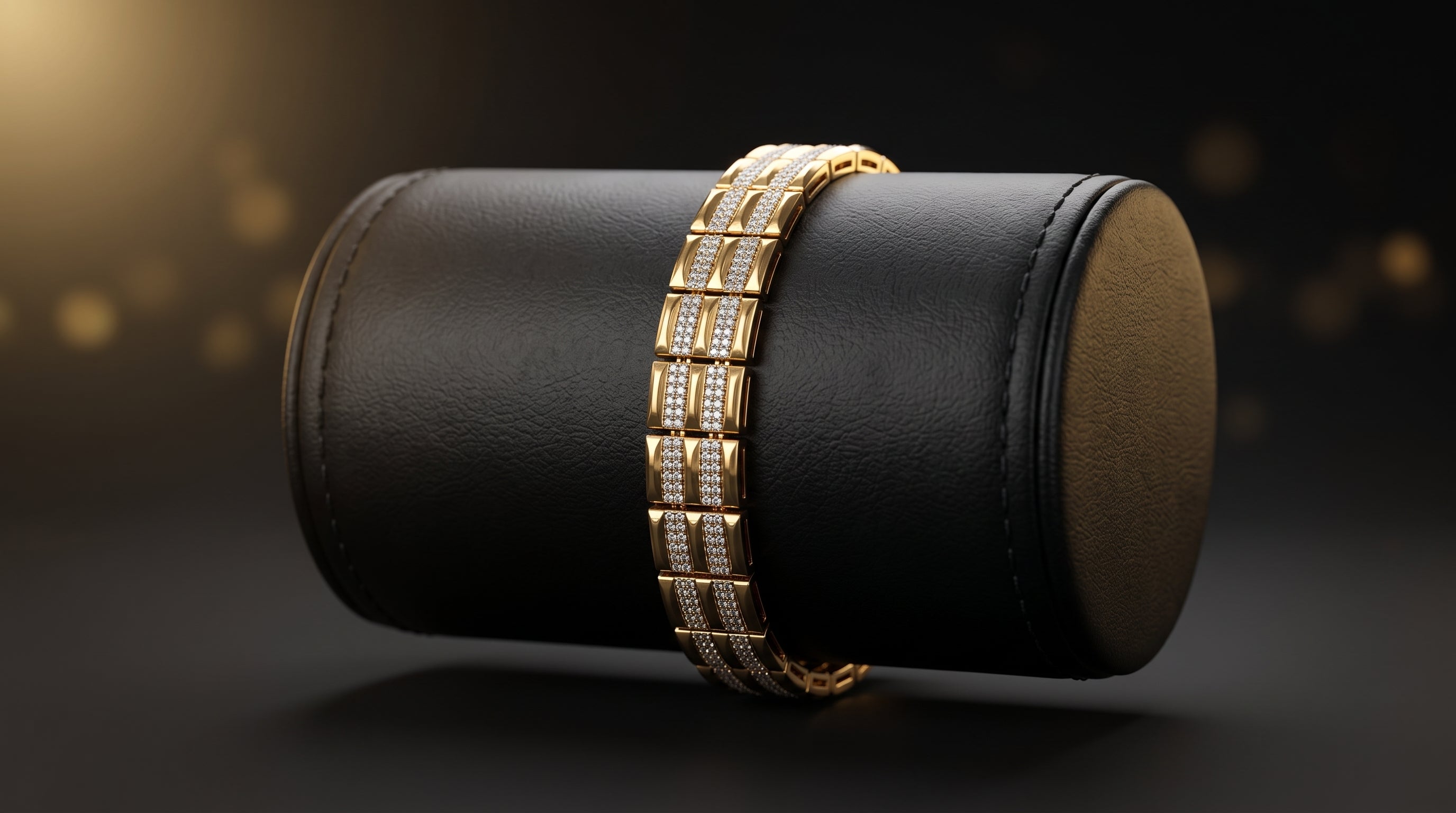 The Signature Two-Tone Link Bracelet — Handcrafted Men's Statement Piece