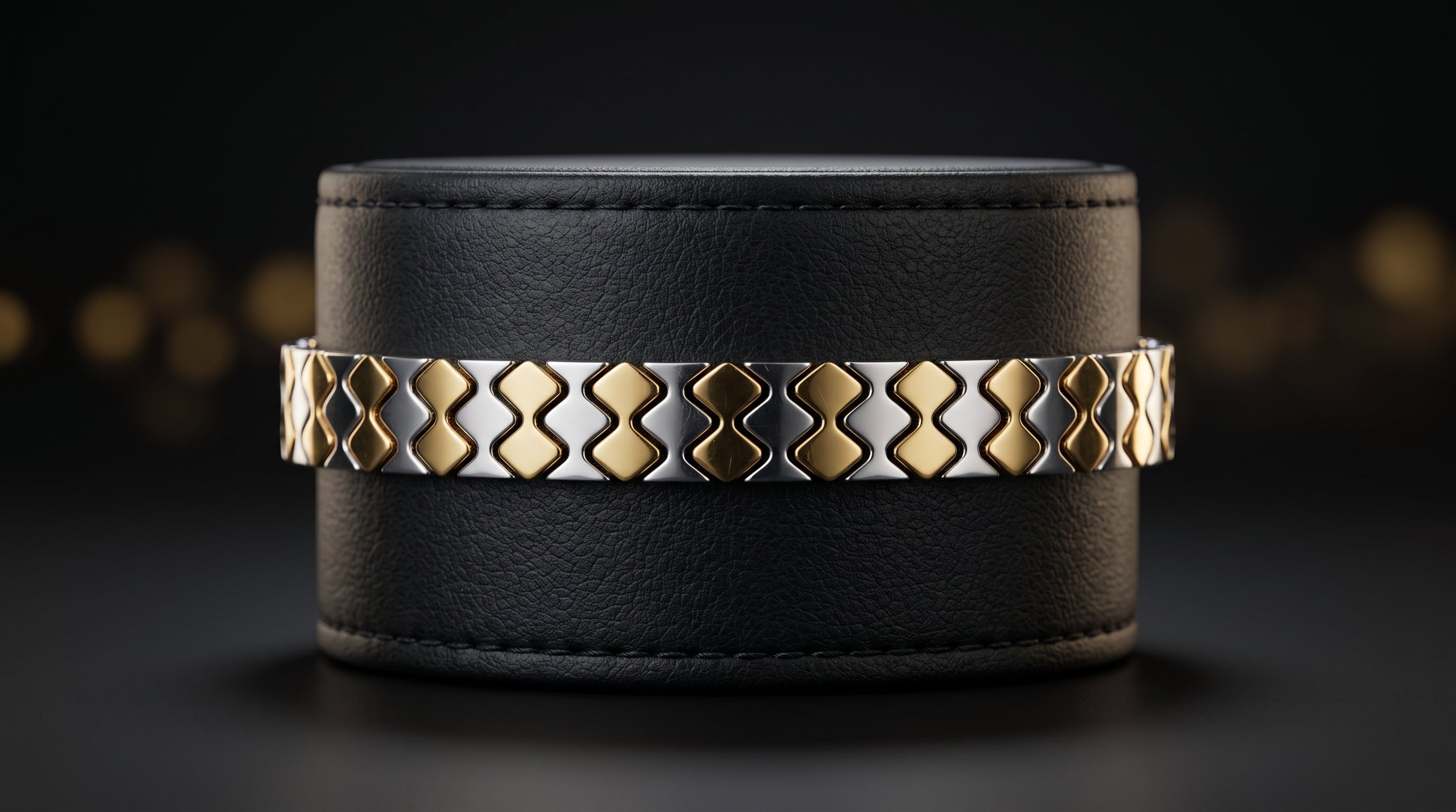 The Signature Two-Tone Link Bracelet — Handcrafted Men's Statement Piece