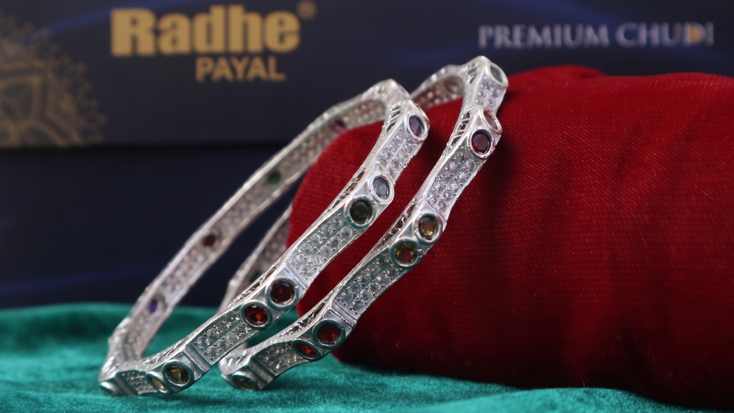 Classic Premium CZ Stone Bangles | Jwelisha