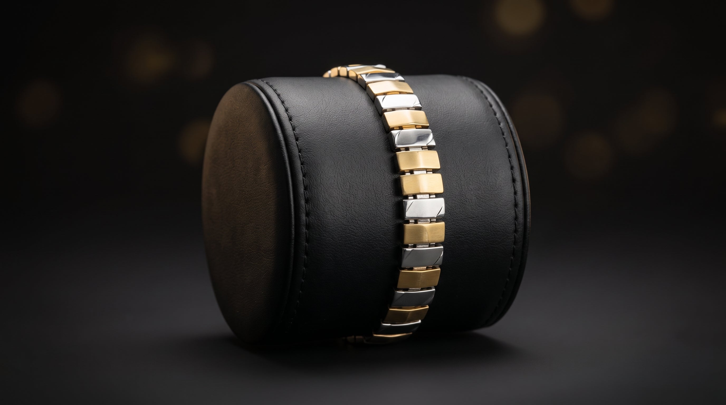 The Signature Two-Tone Link Bracelet — Handcrafted Men's Statement Piece