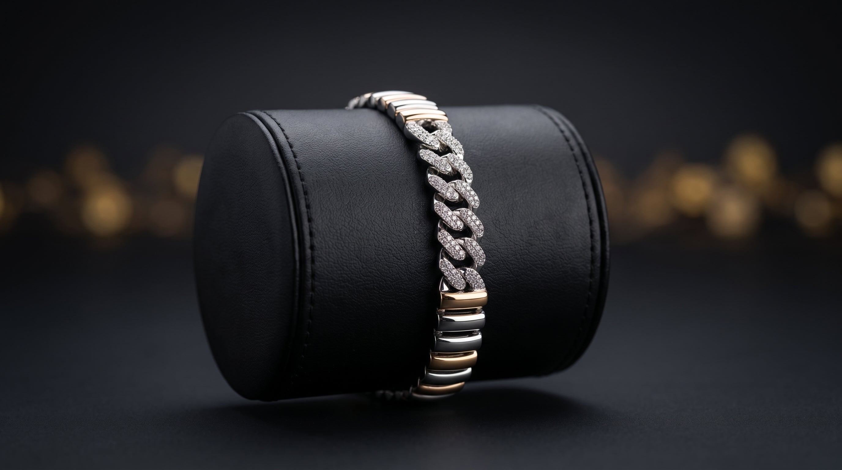 The Signature Two-Tone Link Bracelet — Handcrafted Men's Statement Piece